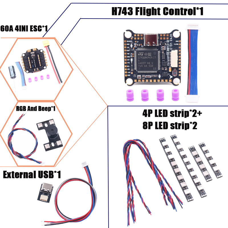 RCtoSky F4V3S PLUS F722 F745 H - Drone Racing Flight Controller review and price