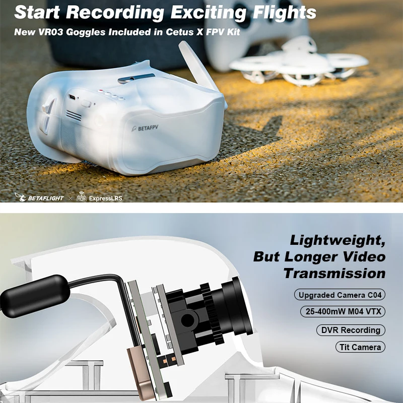 Cetus X FPV Kit Remote Radio T - Drone Racing Goggles review and price
